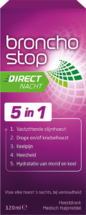 Bronchostop Direct Nacht 5-in-1 Hoestdrank 120ML
