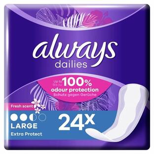Always Dailies Inlegkruisjes Extra Protect Large - Fresh Scent 24ST