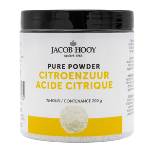 Jacob Hooy Pure Powder Citroenzuur Poeder 200GR