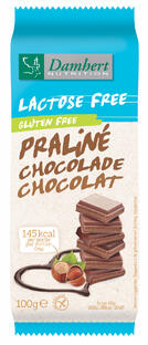 Damhert Lactose Free Chocoladetablet praline glutenvrij 100GR