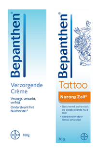 Bepanthen Tattoo Nazorgpakket met Nazorgzalf en Verzorgende Creme 2st