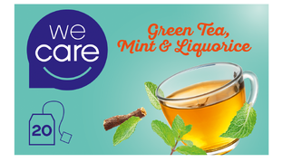 WeCare Afternoon Boost Tea - Groene Thee, Munt en Zoethout 20ST