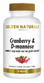 Golden Naturals Cranberry & D-Mannose Tabletten 90TB Golden Naturals Cranberry & D-Mannose Tabletten 90TB