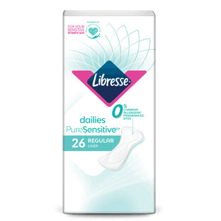 De Online Drogist Libresse Inlegkruisjes Pure Sensitive 26ST aanbieding