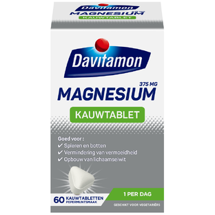 De Online Drogist Davitamon Magnesium Kauwtabletten 60KTB aanbieding