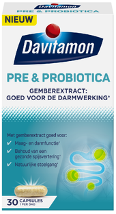 Davitamon Pre & Probiotica met Gember-extract Capsules 30CP
