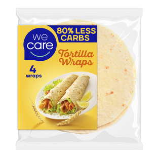 WeCare Lower Carb Tortilla Wraps 160GR