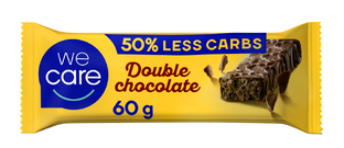 WeCare Lower Carb Double Chocolate Reep 60GR