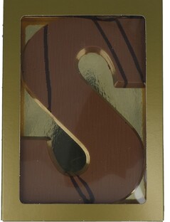 Caringe Sint Letter S Melk XL 200GR Caringe Sint Letter S Melk XL 200GR