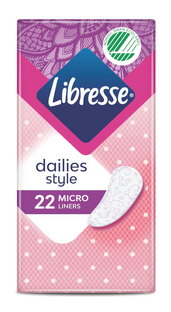 Libresse Dailies Style Micro Inlegkruisjes 22ST Libresse Dailies Style Micro Inlegkruisjes 22ST