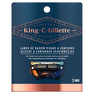 Gillette King C Trimmer Razor Carts Navulling 3ST
