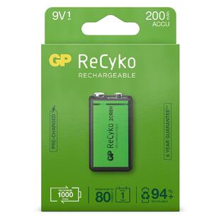 GP ReCyko Batterij 9V Oplaadbaar 1ST