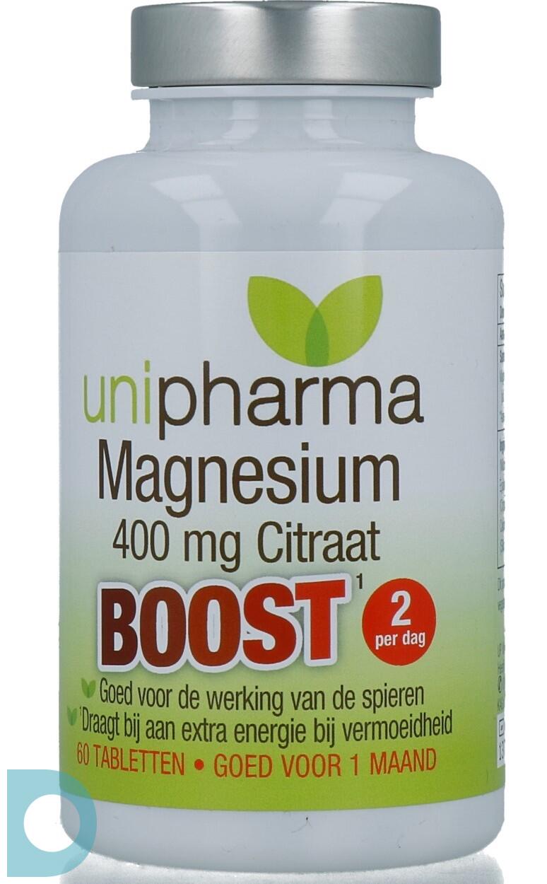 jeugd heerlijkheid Hardheid Unipharma Magnesium 400 MG Boost Tabletten 60TB | De Online Drogist