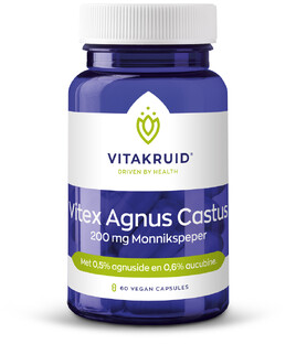 Vitakruid Vitex Agnus Castus 200 mg Monnikspeper 60VCP Vitakruid Vitex Agnus Castus 200 mg Monnikspeper 60VCP
