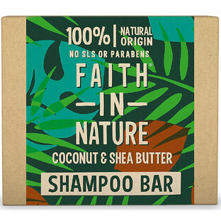 Faith in Nature Shampoo Bar Kokosnoot en Sheaboter 85GR
