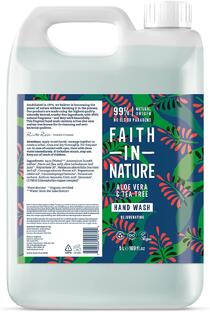 Faith in Nature Aloë Vera & Tea Tree Hand Wash Navulverpakking 5LT