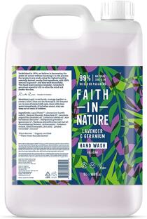 Faith in Nature Lavender & Geranium Hand Wash Navulverpakking 5LT