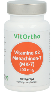 VitOrtho Vitamine K2 Menachinon-7 (MK-7) 200mcg Vegicaps 60VCP