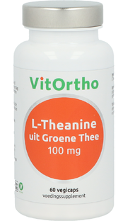 VitOrtho L-Theanine uit Groene Thee Vegicaps 60VCP VitOrtho L-Theanine uit Groene Thee Vegicaps 60VCP