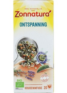 Zonnatura Biologische Thee Ontspanning 20ST Zonnatura Biologische Thee Ontspanning 20ST
