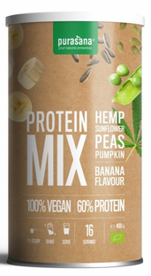 Purasana Protein Mix Banaan 400GR Purasana Protein Mix Banaan 400GR