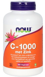 NOW C-1000 met Zink Vegicaps 180VCP NOW C-1000 met Zink Vegicaps 180VCP