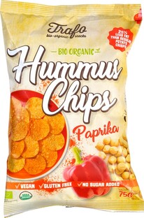 Trafo Hummus Chips Paprika 75GR Trafo Hummus Chips Paprika 75GR