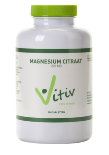 Vitiv Magnesium Citraat 200mg Tabletten 200TB