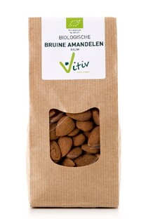 Vitiv Biologische Bruine Amandelen 250GR Vitiv Biologische Bruine Amandelen 250GR