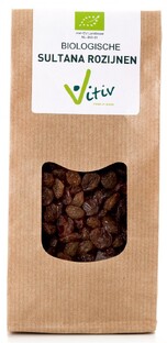 Vitiv Biologische Sultana Rozijnen 250GR Vitiv Biologische Sultana Rozijnen 250GR