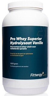 Fittergy Pro Whey Superior Hydrolysate Vanille 1000GR Fittergy Pro Whey Superior Hydrolysate Vanille 1000GR