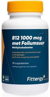 Fittergy B12 1000mcg Met Foliumzuur Tabletten 90ZTB