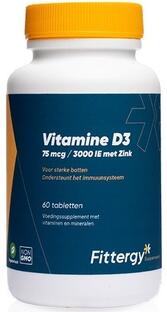 Fittergy Vitamine D3 75mcg Met Zink 60TB