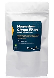 Fittergy Magnesium Citraat 50mg 300TB Fittergy Magnesium Citraat 50mg 300TB