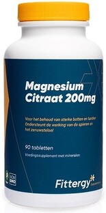 Fittergy Magnesium Citraat 200mg 90TB Fittergy Magnesium Citraat 200mg 90TB