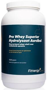 Fittergy Pro Whey Superior Hydrolysate Aardbei 1000GR
