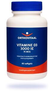Orthovitaal Vitamine D3 3000 IE Softgels 60SG