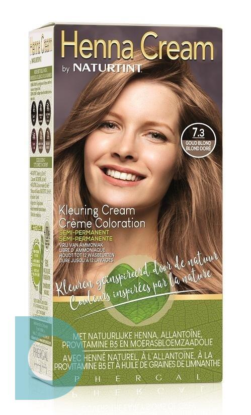 Naturtint Henna Cream 7.3 Goud Semi-Permanente Kleuring