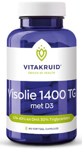 Vitakruid Visolie 1400 TG® Triglyceriden met D3 60SG Vitakruid Visolie 1400 TG® Triglyceriden met D3 60SG