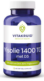 Vitakruid Visolie 1400 TG met D3 Capsules 60CP