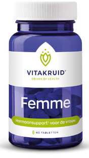 Vitakruid Femme Hormoon support oa Maca & Saffraan 60TB Vitakruid Femme Hormoon support oa Maca & Saffraan 60TB