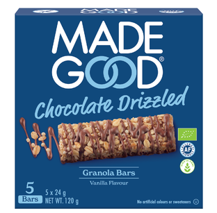 Made Good Chocolate Drizzled Granola Bars - Vanilla Flavor 120GR Made Good Chocolate Drizzled Granola Bars - Vanilla Flavor 120GR