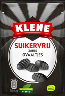 Klene Zoute Ovaaltjes Suikervrij 105GR Klene Zoute Ovaaltjes Suikervrij 105GR
