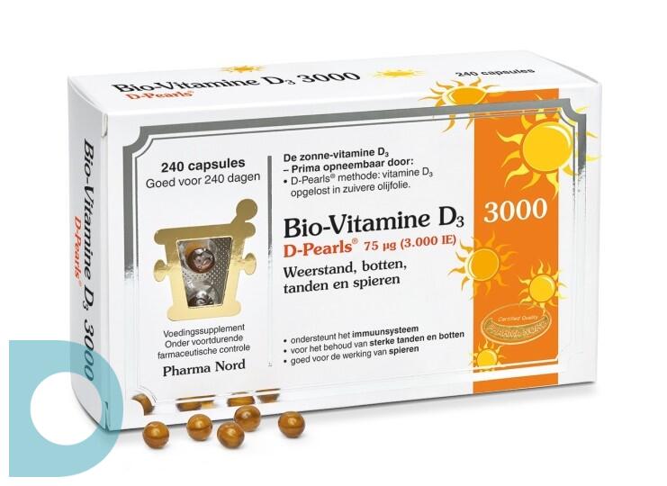 openbaring antwoord Ga lekker liggen Pharma Nord Bio-Vitamine D3 D-Pearls 75mcg