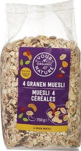 Your Organic Nature 4 Granen Muesli 500GR Your Organic Nature 4 Granen Muesli 500GR