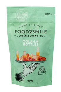 Food2Smile Cola-la Flesjes 90GR Food2Smile Cola-la Flesjes 90GR