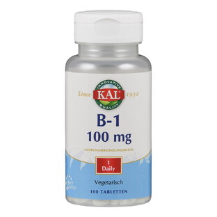 Kal Vitamine B1 100mg Tabletten 100ST Kal Vitamine B1 100mg Tabletten 100ST