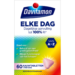De Online Drogist Davitamon Elke Dag Kauwtabletten 60KTB aanbieding