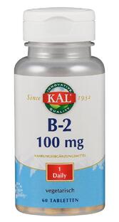Kal Vitamine B2 100mg Tabletten 60ST