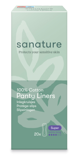 Sanature 100% Katoen Inlegkruisjes Super Extra Long 20ST Sanature 100% Katoen Inlegkruisjes Super Extra Long 20ST